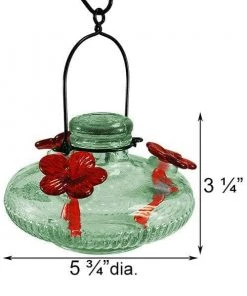 Happy Gardens Green Bloom Hummingbird Feeder