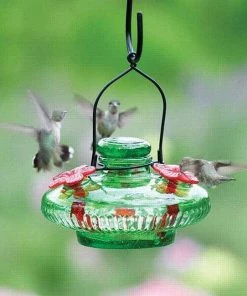 Happy Gardens Green Bloom Hummingbird Feeder