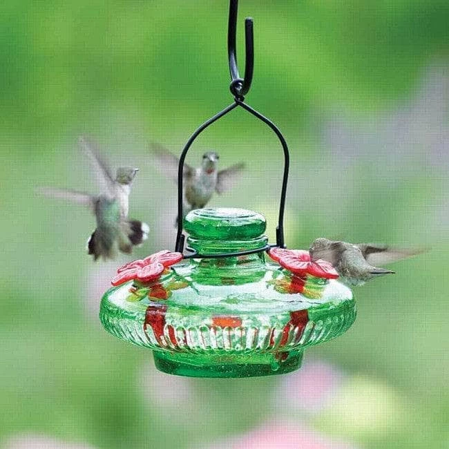 Happy Gardens Green Bloom Hummingbird Feeder 3 Happy Gardens Green Bloom Hummingbird Feeder