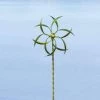 Happy Gardens Green Feather Wind Spinner, 15" Wind Spinners