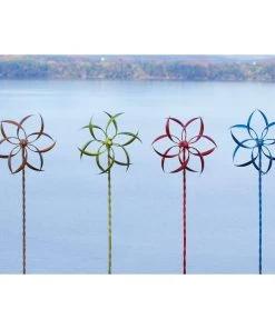 Happy Gardens Green Feather Wind Spinner, 22" Wind Spinners 9 Happy Gardens Green Feather Wind Spinner, 22