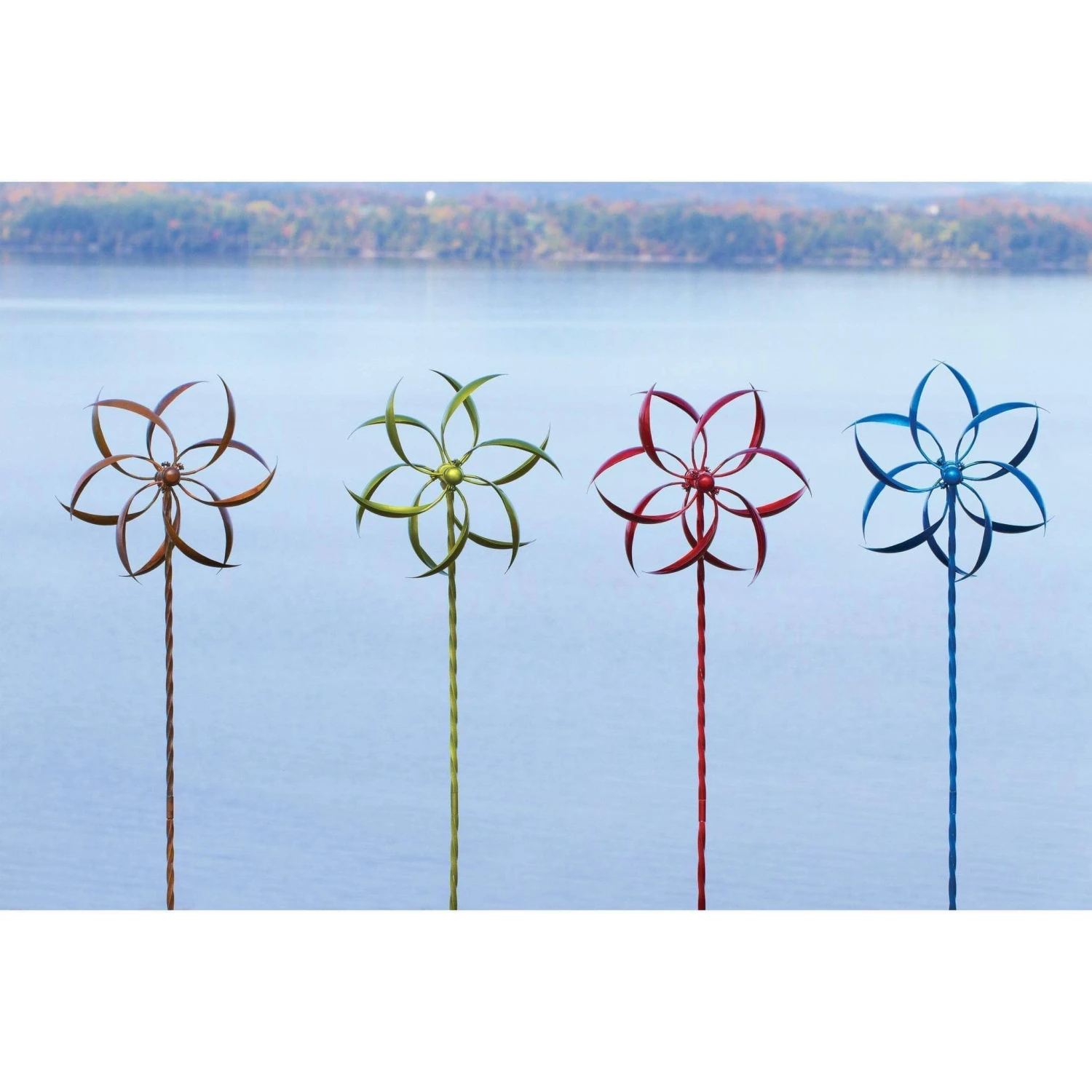 Happy Gardens Green Feather Wind Spinner, 22" Wind Spinners 5 Happy Gardens Green Feather Wind Spinner, 22" Wind Spinners