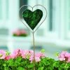 Happy Gardens Garden Stakes & Rain Gauges Green Heart Disc Garden Stake