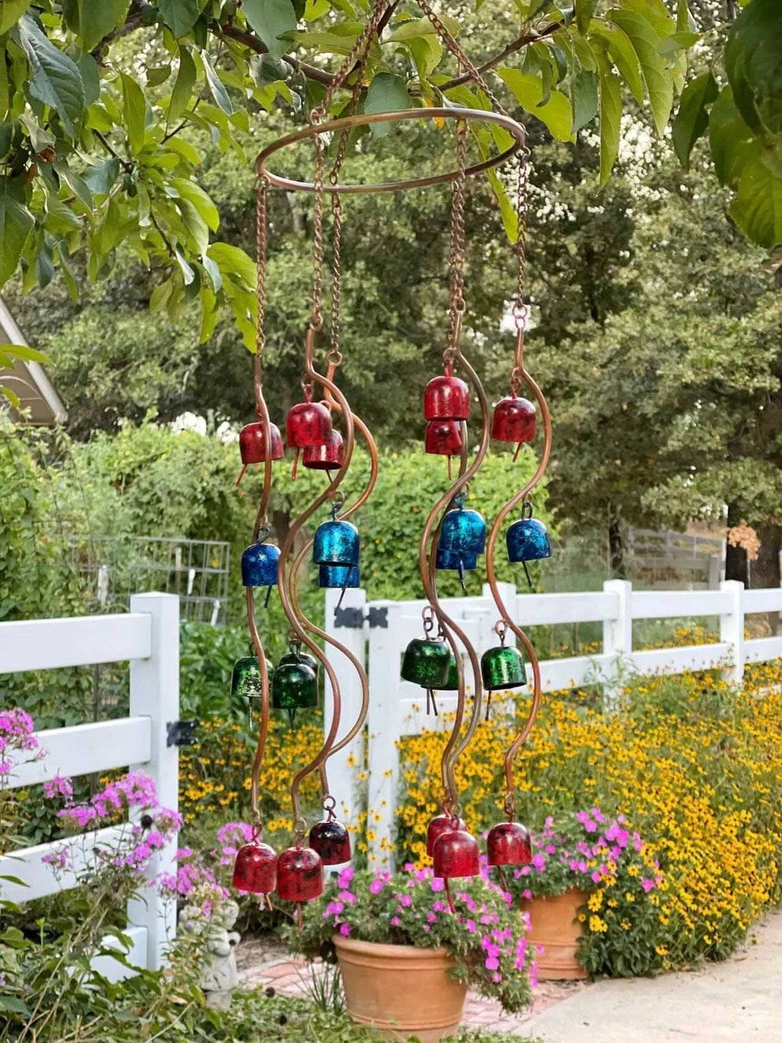Happy Gardens Mobiles & Wind Chimes Hanging Bells Multicolor Mobile 4 Happy Gardens Mobiles & Wind Chimes Hanging Bells Multicolor Mobile