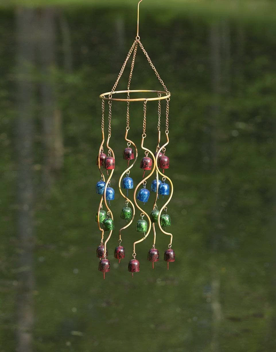 Happy Gardens Mobiles & Wind Chimes Hanging Bells Multicolor Mobile 3 Happy Gardens Mobiles & Wind Chimes Hanging Bells Multicolor Mobile