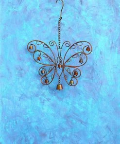 Happy Gardens Hanging Butterfly Wind Chime