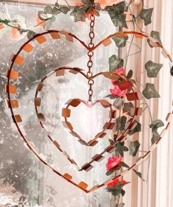 Happy Gardens Ornaments Hanging Concentric Heart Ornament