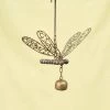 Happy Gardens Hanging Dragonfly With Bell Ornament Ornaments