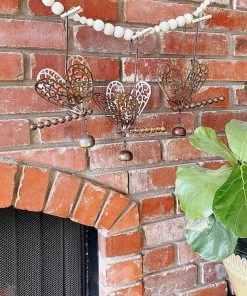 Happy Gardens Hanging Dragonfly With Bell Ornament Ornaments