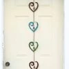Happy Gardens Hanging Multicolor Scroll Heart Ornament
