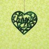Happy Gardens Hanging Open Heart With Birds Ornament Emerald Ornaments