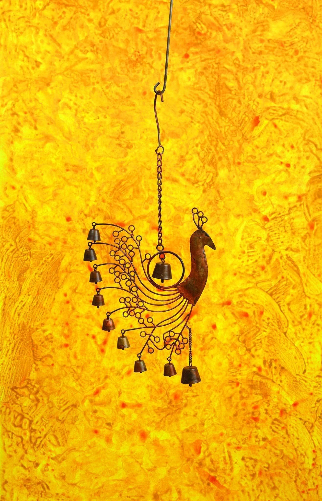 Happy Gardens Hanging Peacock Wind Chime Mobiles & Wind Chimes 3 Happy Gardens Hanging Peacock Wind Chime Mobiles & Wind Chimes