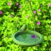 Happy Gardens Hanging Teal Bird Bath Birdhouses/Baths 1 Happy Gardens Hanging Teal Bird Bath Birdhouses/Baths