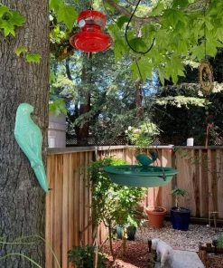 Happy Gardens Hanging Teal Bird Bath Birdhouses/Baths
