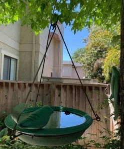 Happy Gardens Hanging Teal Bird Bath Birdhouses/Baths