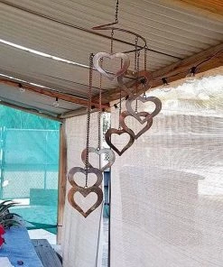 Happy Gardens Mobiles & Wind Chimes Heart Spiral Mobile