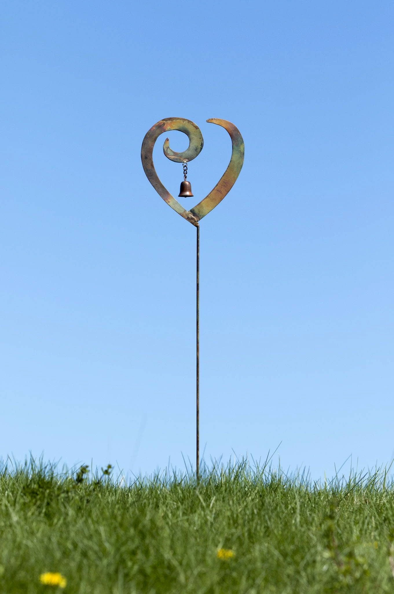 Happy Gardens Heart Swirl Garden Stake 3 Happy Gardens Heart Swirl Garden Stake