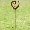 Happy Gardens Heart Swirl Ruby Garden Stake Garden Stakes & Rain Gauges