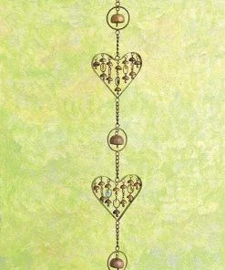 Happy Gardens Heart With Multicolor Dangles Hanging Ornament