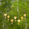 Happy Gardens Mobiles & Wind Chimes Hearts Wind Chime