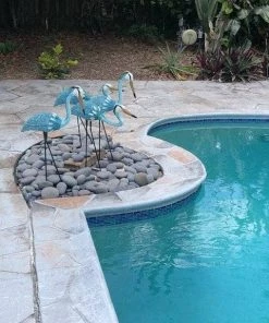 Happy Gardens Statues Heron Pair; 1 Standing And 1 Bowing