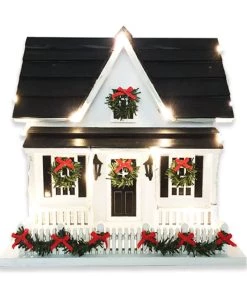 Happy Gardens Holiday Birdhouse W/Lights