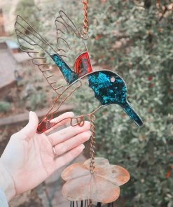 Happy Gardens Mobiles & Wind Chimes Hummingbird Multicolor Wind Chime