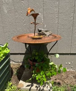 Happy Gardens Birdhouses/Baths Hummingbird Solid Copper Dripper Fountain