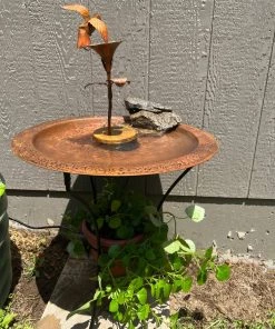 Happy Gardens Birdhouses/Baths Hummingbird Solid Copper Dripper Fountain