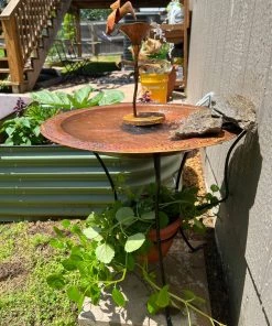 Happy Gardens Birdhouses/Baths Hummingbird Solid Copper Dripper Fountain