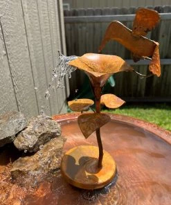 Happy Gardens Birdhouses/Baths Hummingbird Solid Copper Dripper Fountain