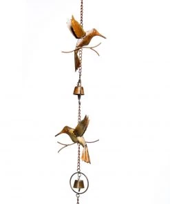 Happy Gardens Rain Chains Hummingbirds And Bells Rain Chain