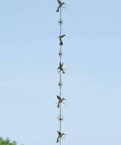 Happy Gardens Rain Chains Hummingbirds And Bells Rain Chain