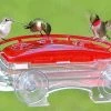 Happy Gardens Jewel Box Window Hummingbird Feeder, 8 Oz.