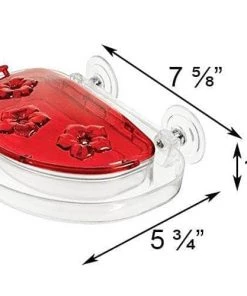 Happy Gardens Jewel Box Window Hummingbird Feeder, 8 Oz.