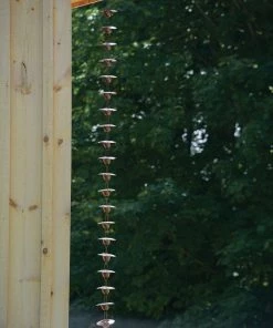 Happy Gardens Rain Chains Leaf Lip Cup Rain Chain