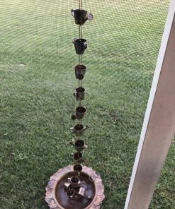 Happy Gardens Leaf Rain Chain Receptacle