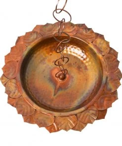 Happy Gardens Leaf Rain Chain Receptacle
