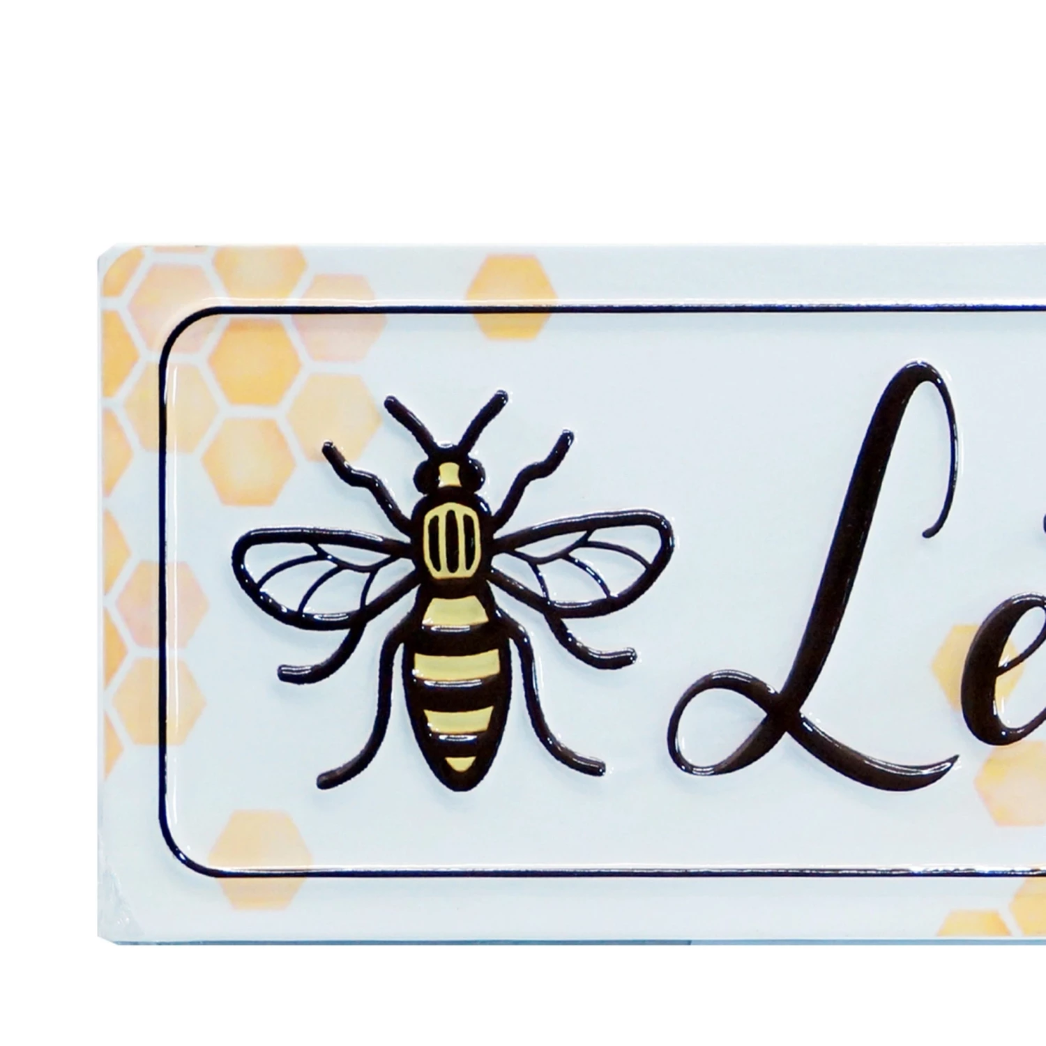 Happy Gardens Let It Bee Embossed Metal Sign Garden Signs 8 Happy Gardens Let It Bee Embossed Metal Sign Garden Signs