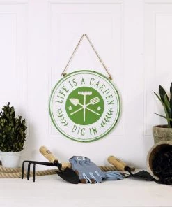 Happy Gardens Garden Signs "Life Is A Garden" Metal Sign 16 Happy Gardens Garden Signs