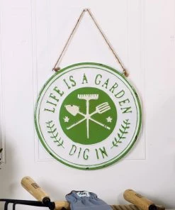 Happy Gardens Garden Signs "Life Is A Garden" Metal Sign