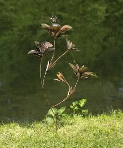 Happy Gardens Garden Stakes & Rain Gauges Lily Flower Garden Stake