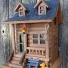 Happy Gardens Log Cabin Bird House Birdhouses/Baths
