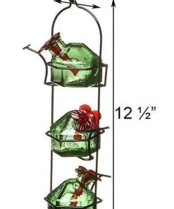 Happy Gardens Lunch Pail Hummingbird Feeder, Green, 10.5 Oz.