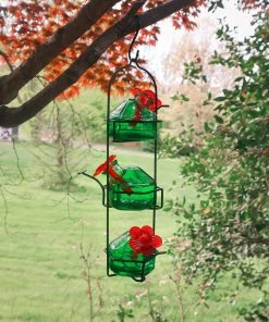 Happy Gardens Lunch Pail Hummingbird Feeder, Green, 10.5 Oz.