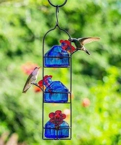 Happy Gardens Lunch Pail Hummingbird Feeder Three Reservoir