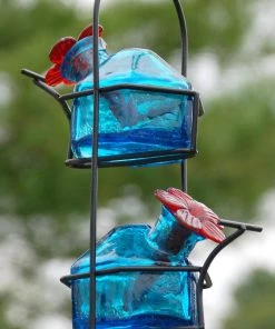 Happy Gardens Lunch Pail Hummingbird Feeder Two Reservoir