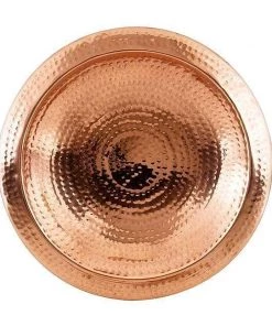 Happy Gardens Birdhouses/Baths Metal Bird Bath And Stake - Hammered Copper