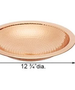 Happy Gardens Birdhouses/Baths Metal Bird Bath And Stake - Hammered Copper