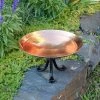 Happy Gardens Metal Bird Bath With Tripod Stand